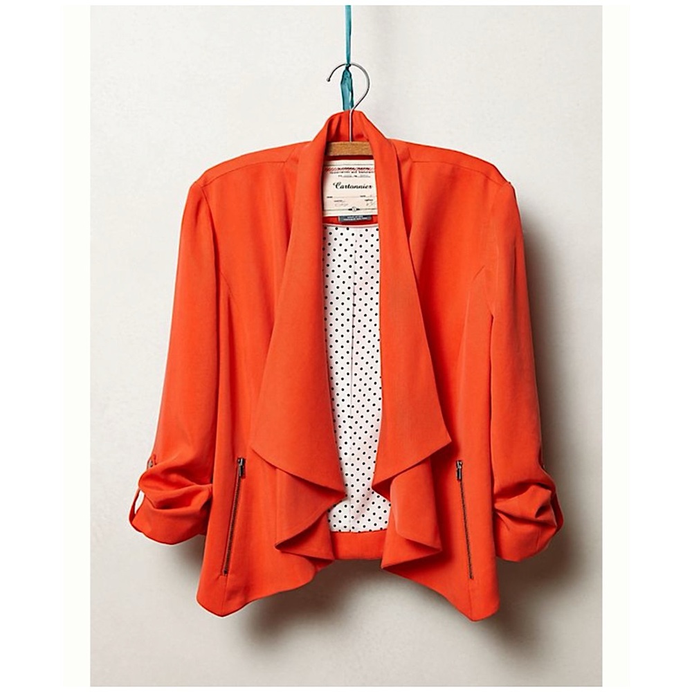 Anthropologie Cartonnier Travelogue Draped Jacket XS